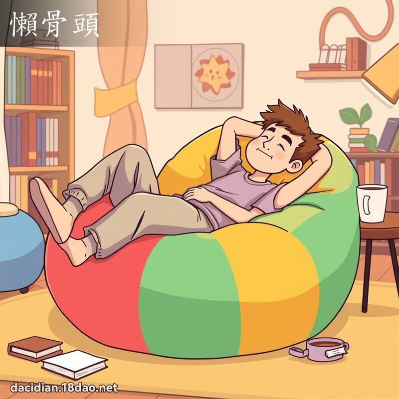 懶骨頭 - 國語大辭典配圖