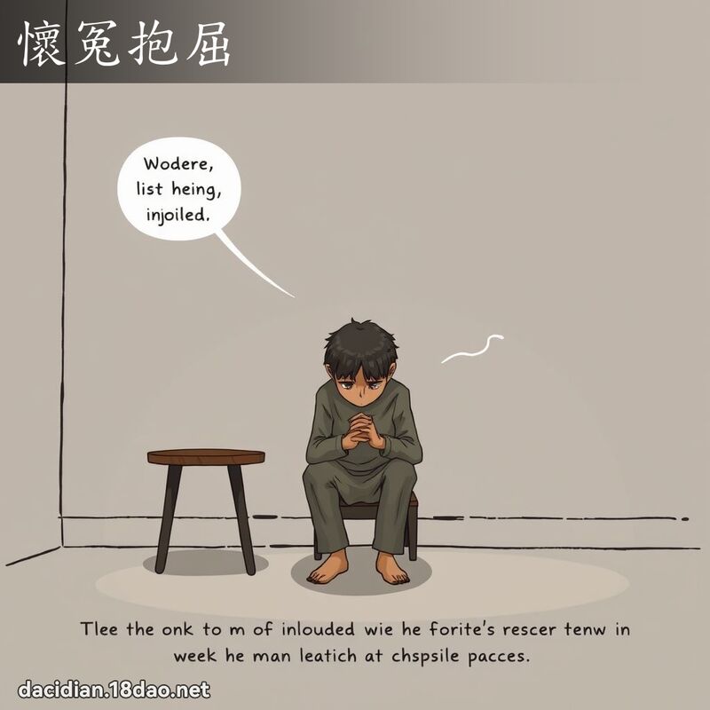 懷冤抱屈 - 國語大辭典配圖