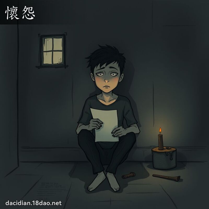 怀怨 - 国语大辞典配图