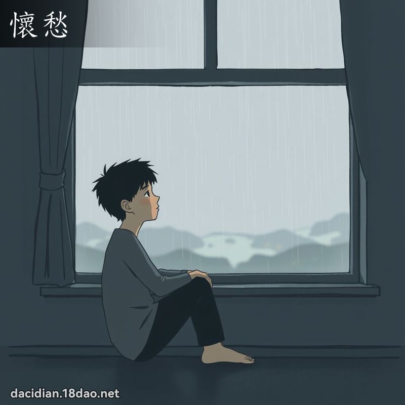 怀愁 - 国语大辞典配图