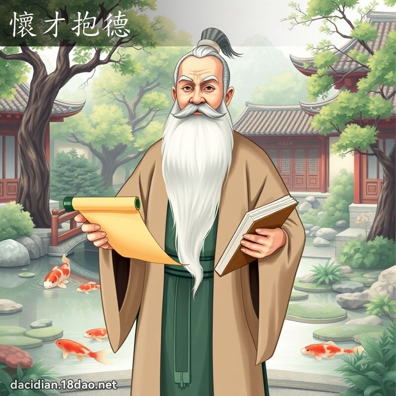 怀才抱德 - 国语大辞典配图