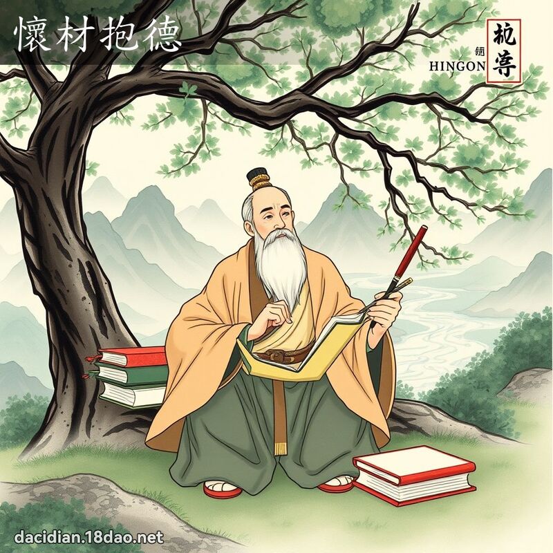 怀材抱德 - 国语大辞典配图