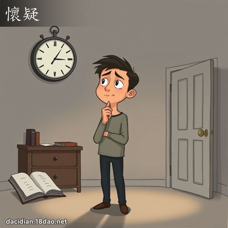 懷疑 - 國語大辭典配圖