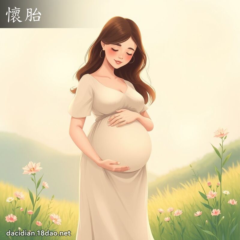 怀胎 - 国语大辞典配图