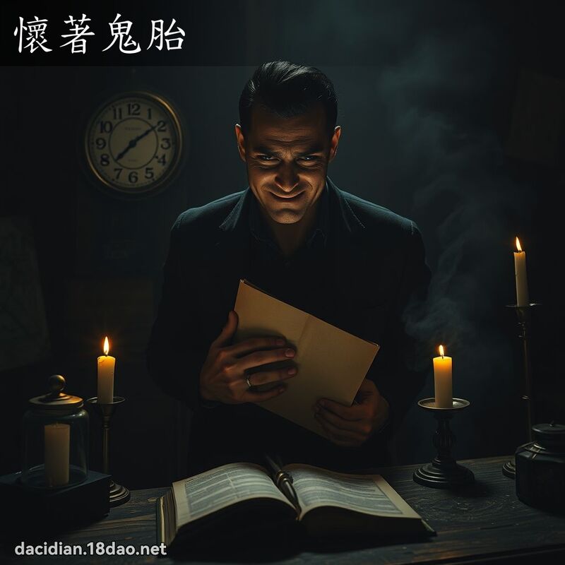 懷著鬼胎 - 國語大辭典配圖