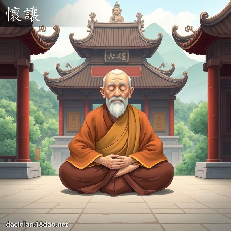 懷讓 - 國語大辭典配圖