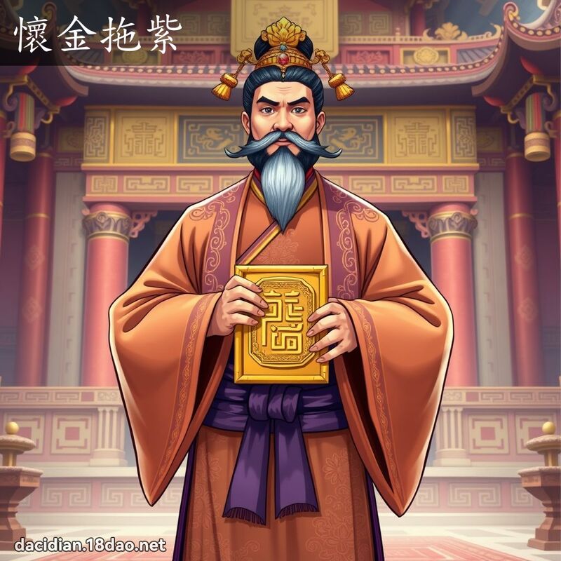 懷金拖紫 - 國語大辭典配圖