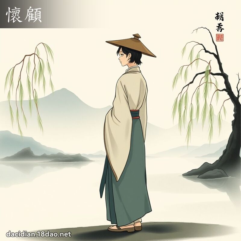 懷顧 - 國語大辭典配圖