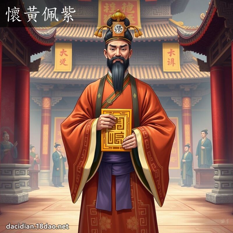 懷黃佩紫 - 國語大辭典配圖
