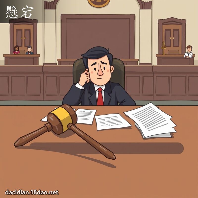 懸宕 - 國語大辭典配圖