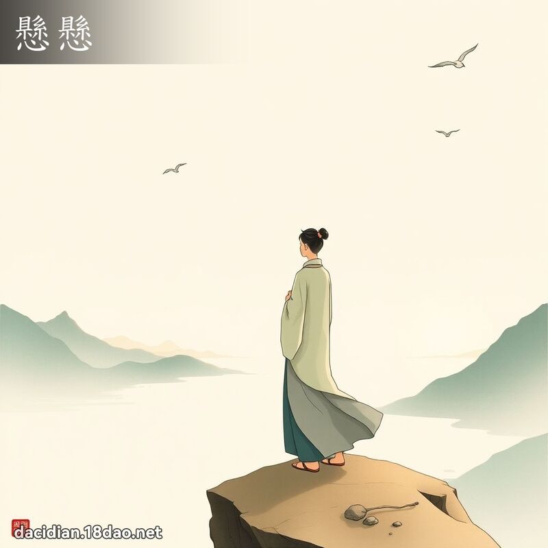 悬悬 - 国语大辞典配图