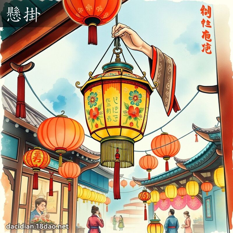 懸掛 - 國語大辭典配圖