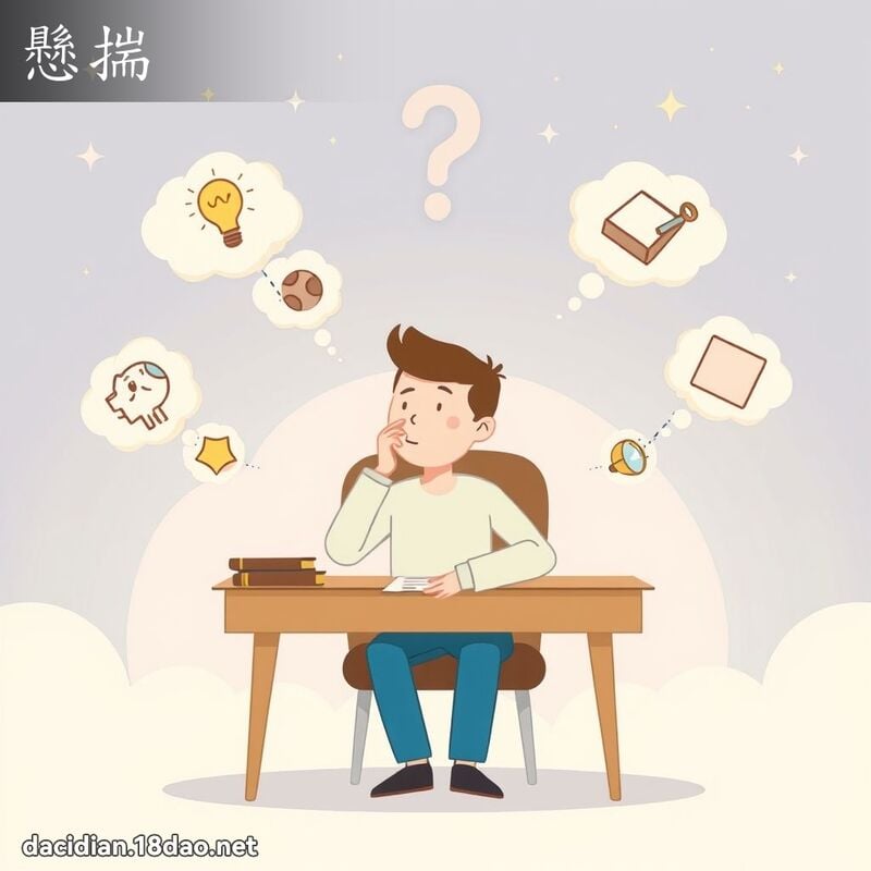 懸揣 - 國語大辭典配圖