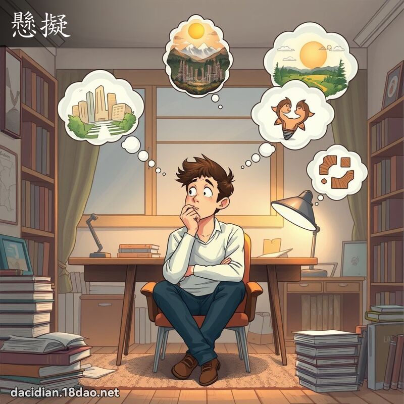 懸擬 - 國語大辭典配圖