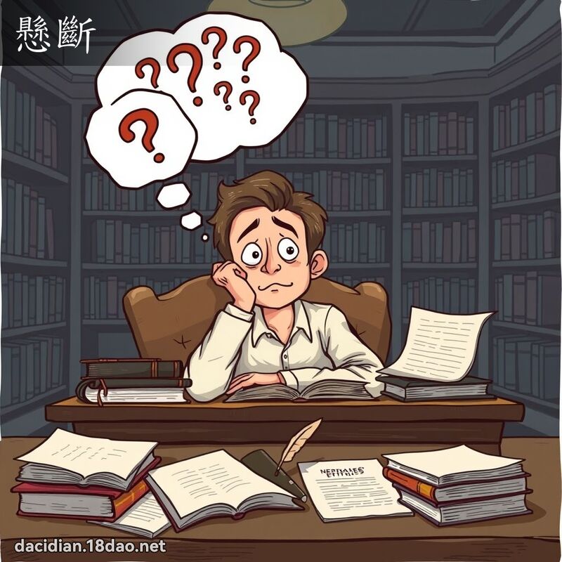 懸斷 - 國語大辭典配圖