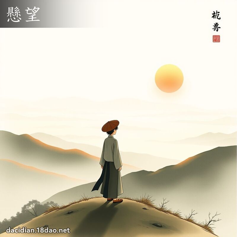 懸望 - 國語大辭典配圖
