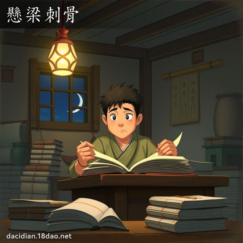 懸梁刺骨 - 國語大辭典配圖