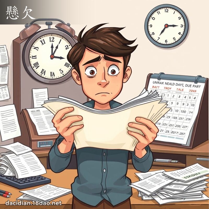 懸欠 - 國語大辭典配圖