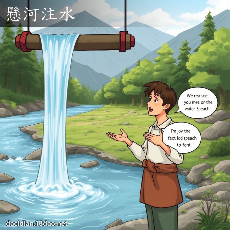 懸河注水 - 國語大辭典配圖