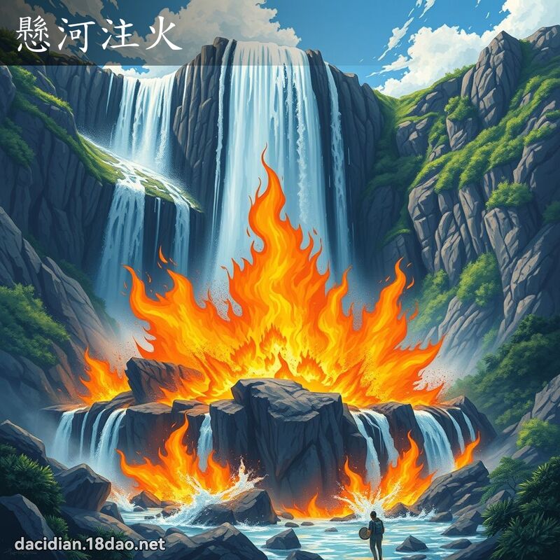 懸河注火 - 國語大辭典配圖