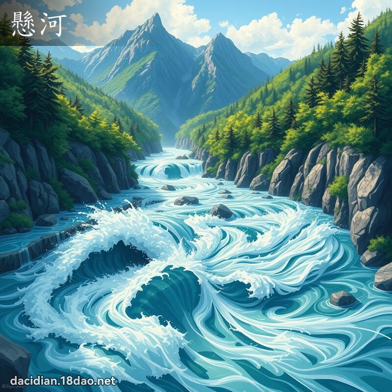 懸河 - 國語大辭典配圖