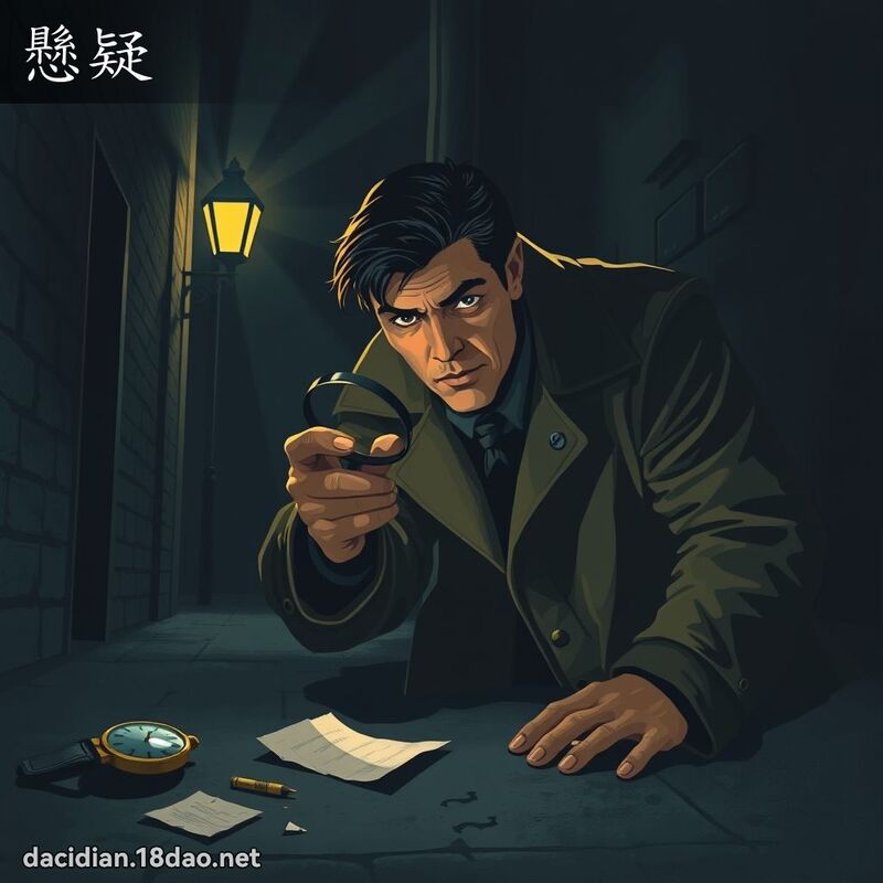 懸疑 - 國語大辭典配圖
