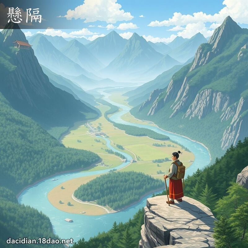 悬隔 - 国语大辞典配图