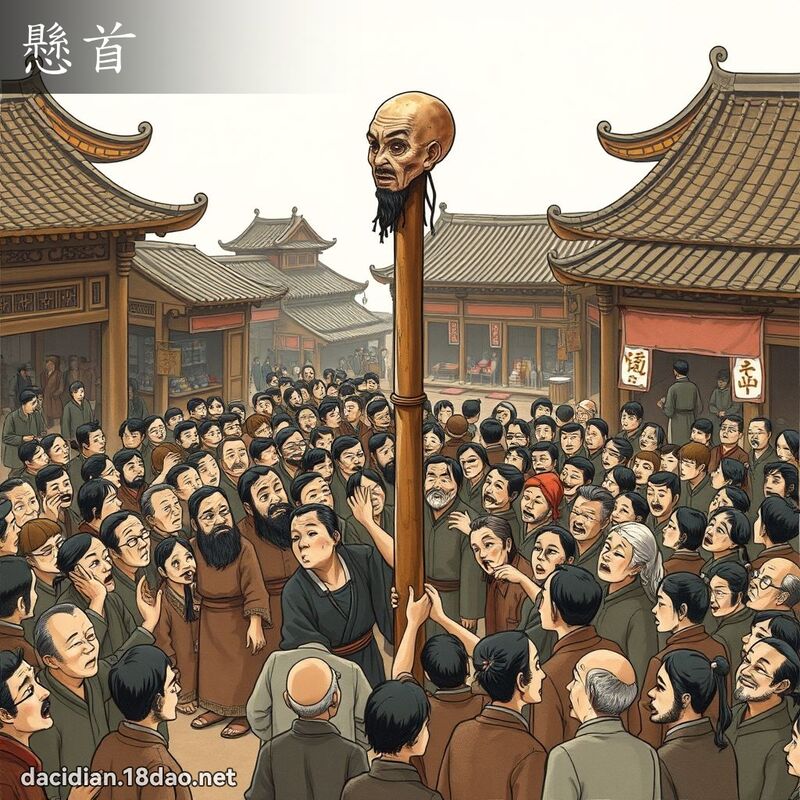 懸首 - 國語大辭典配圖