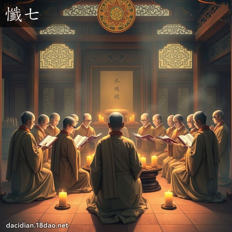 懺七 - 國語大辭典配圖