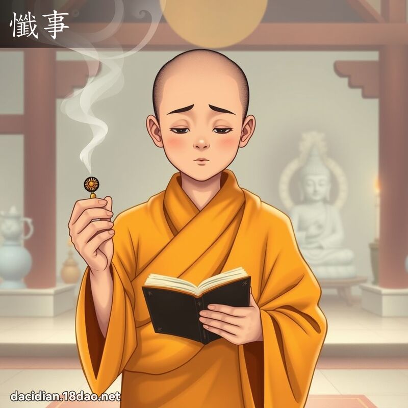 懺事 - 国语大辞典配图