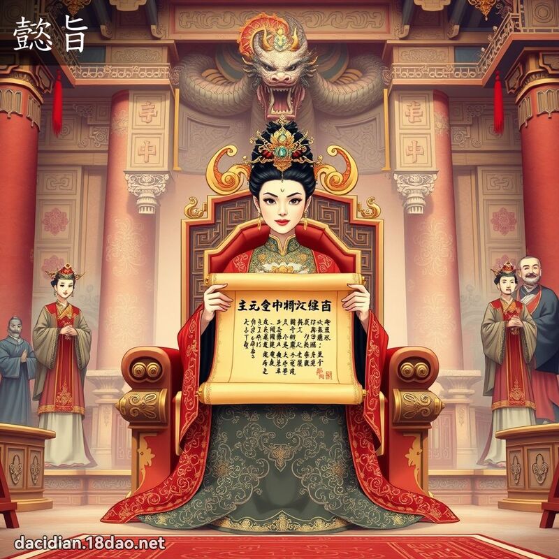 懿旨 - 國語大辭典配圖