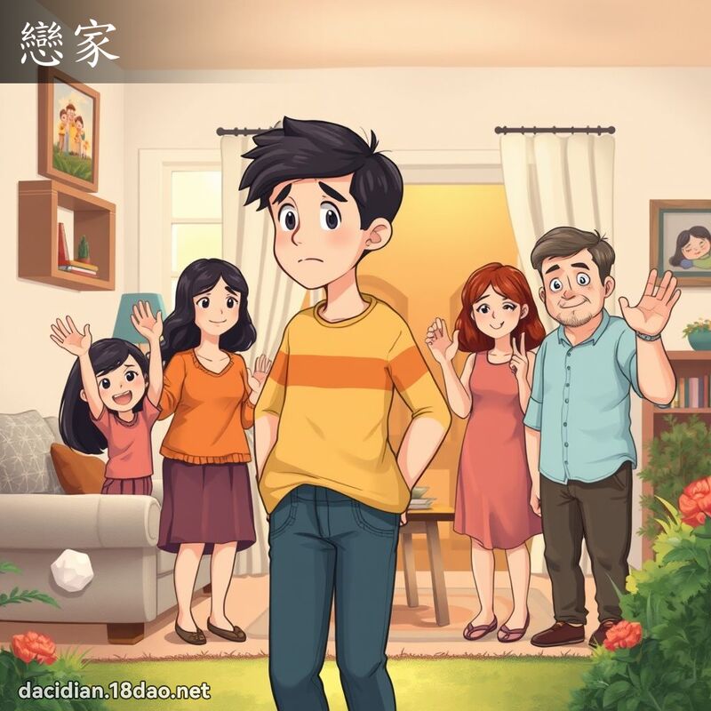 恋家 - 国语大辞典配图