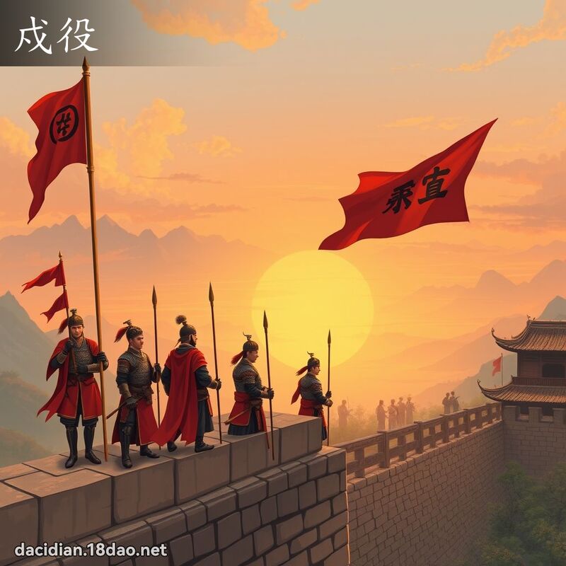 戍役 - 國語大辭典配圖