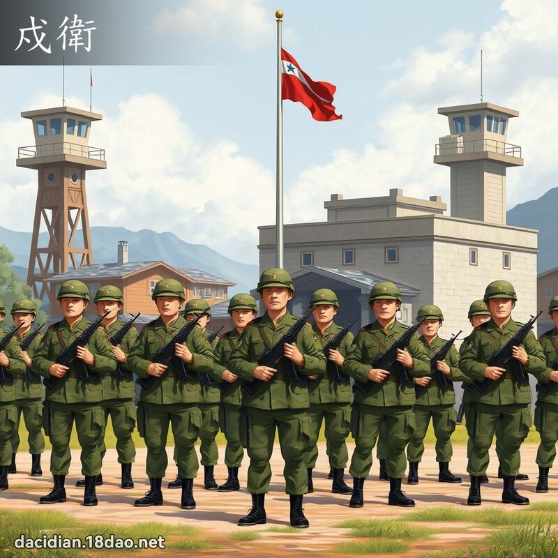 戍卫 - 国语大辞典配图