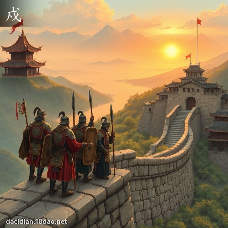 戍 - 國語大辭典配圖