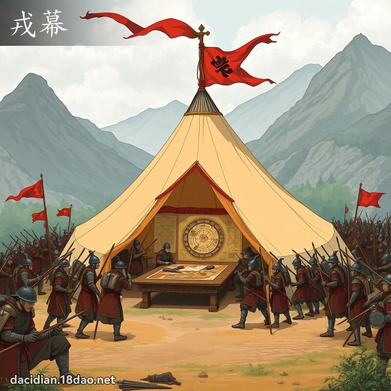 戎幕 - 国语大辞典配图
