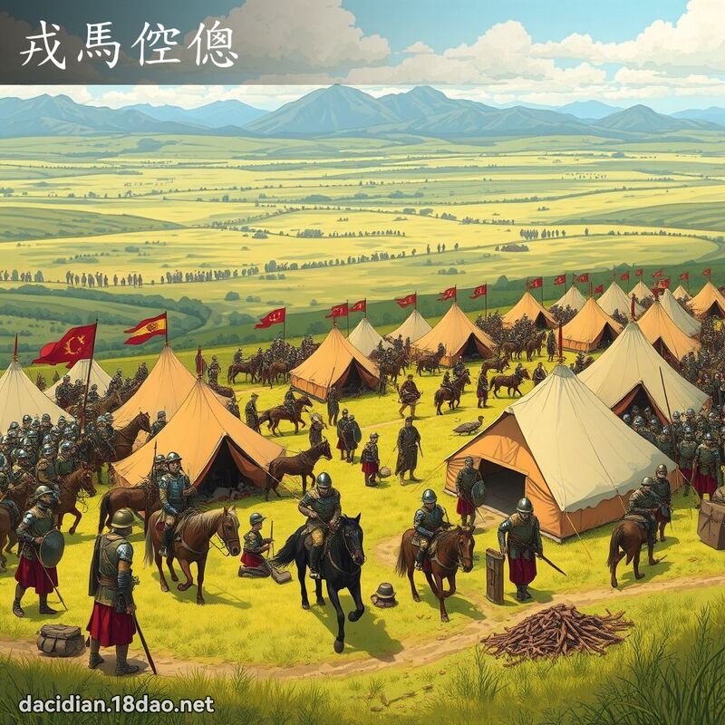 戎馬倥傯 - 國語大辭典配圖