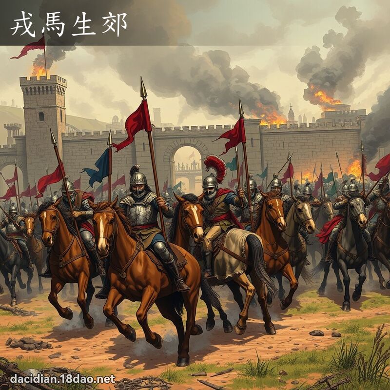 戎马生郊 - 国语大辞典配图