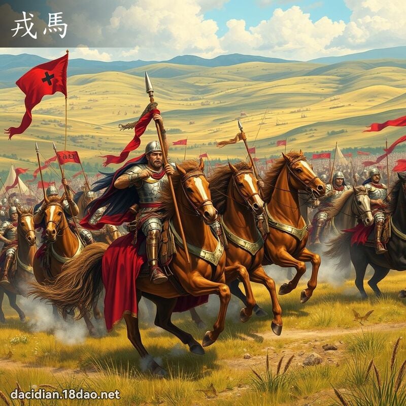 戎马 - 国语大辞典配图