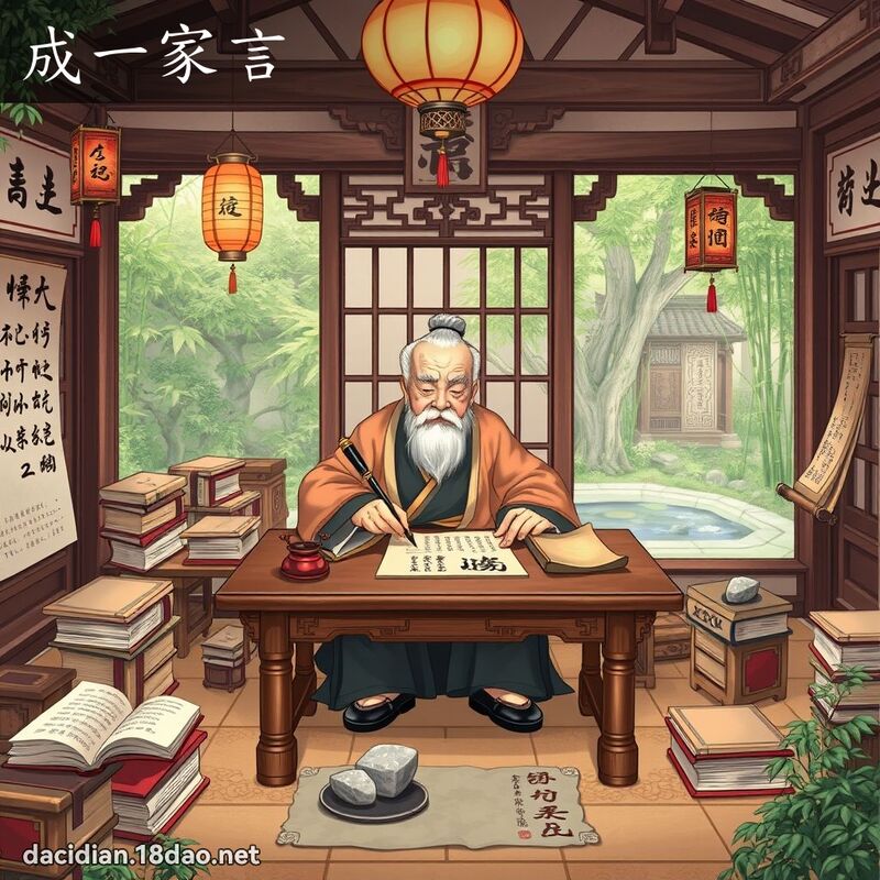 成一家言 - 國語大辭典配圖