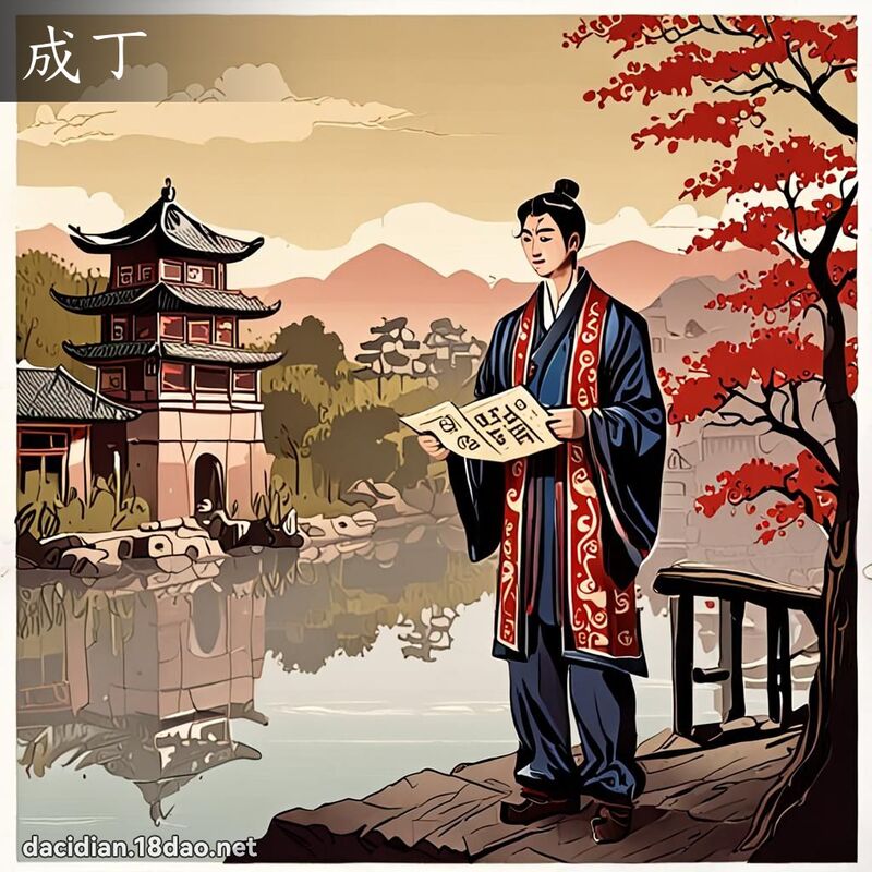 成丁 - 國語大辭典配圖