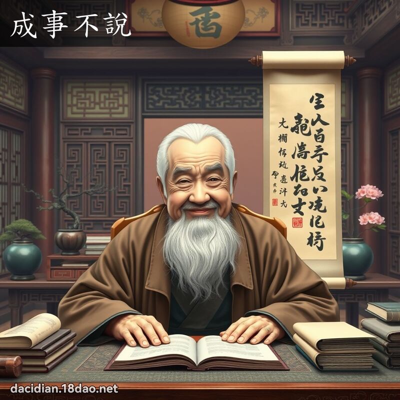 成事不說 - 國語大辭典配圖