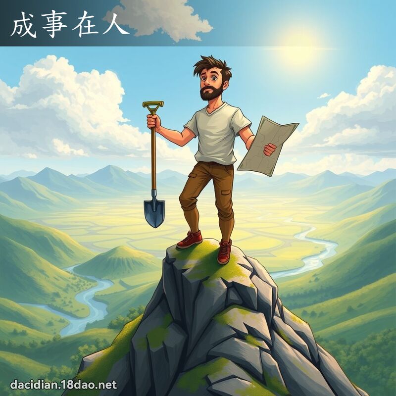 成事在人 - 國語大辭典配圖
