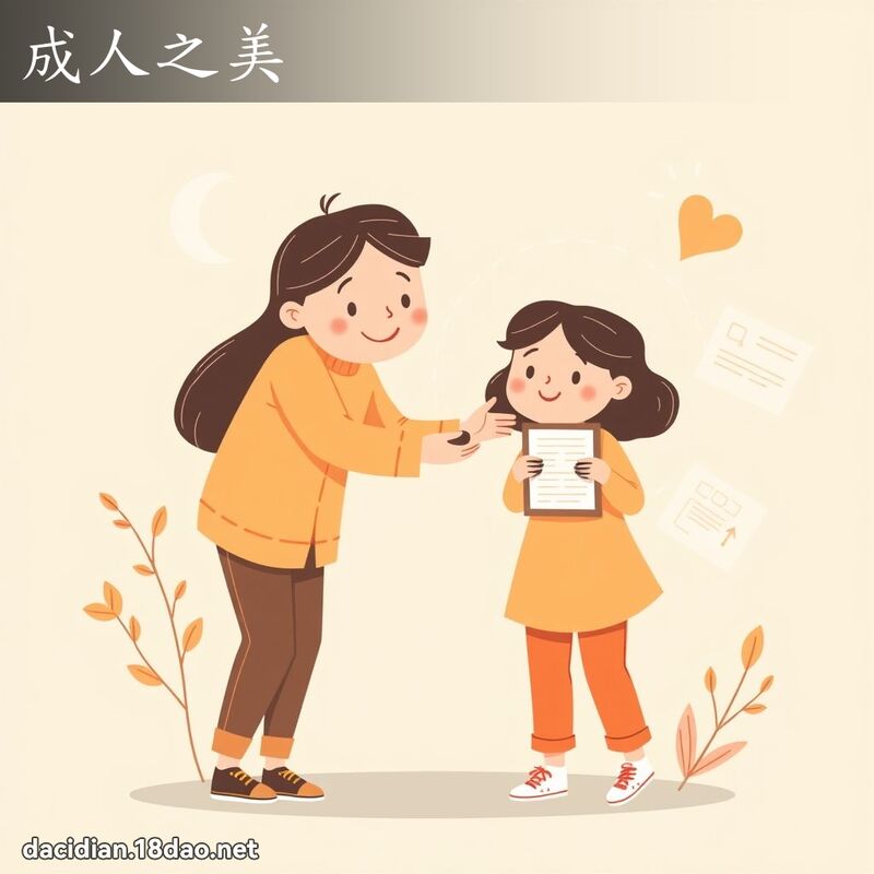 成人之美 - 國語大辭典配圖