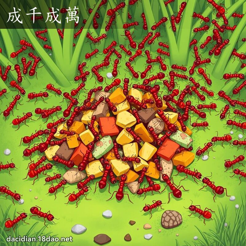 成千成萬 - 國語大辭典配圖