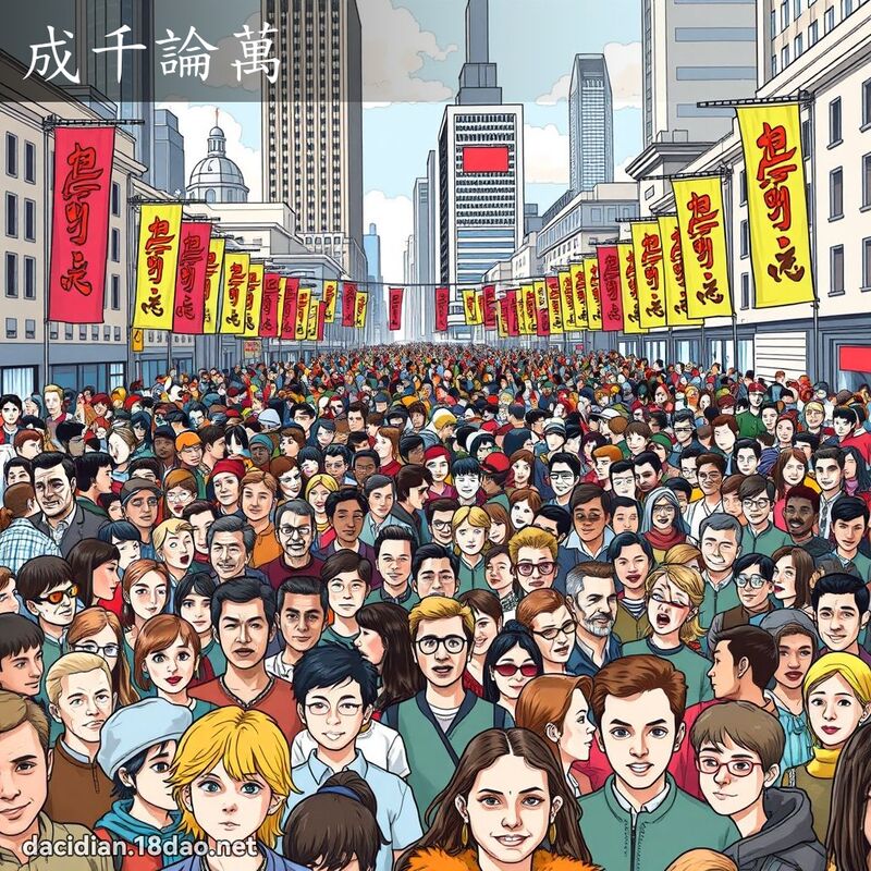 成千論萬 - 國語大辭典配圖