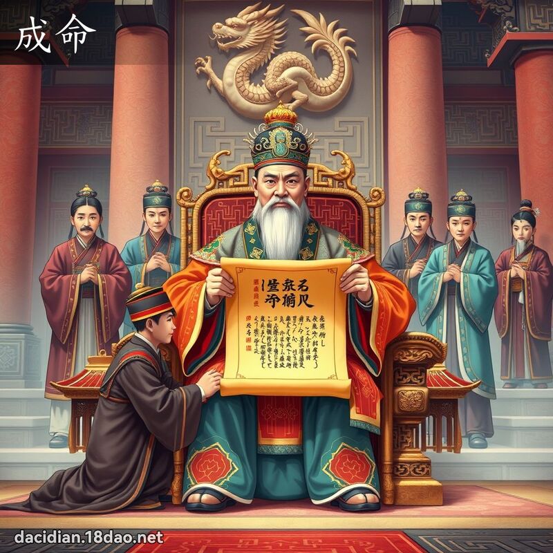 成命 - 國語大辭典配圖