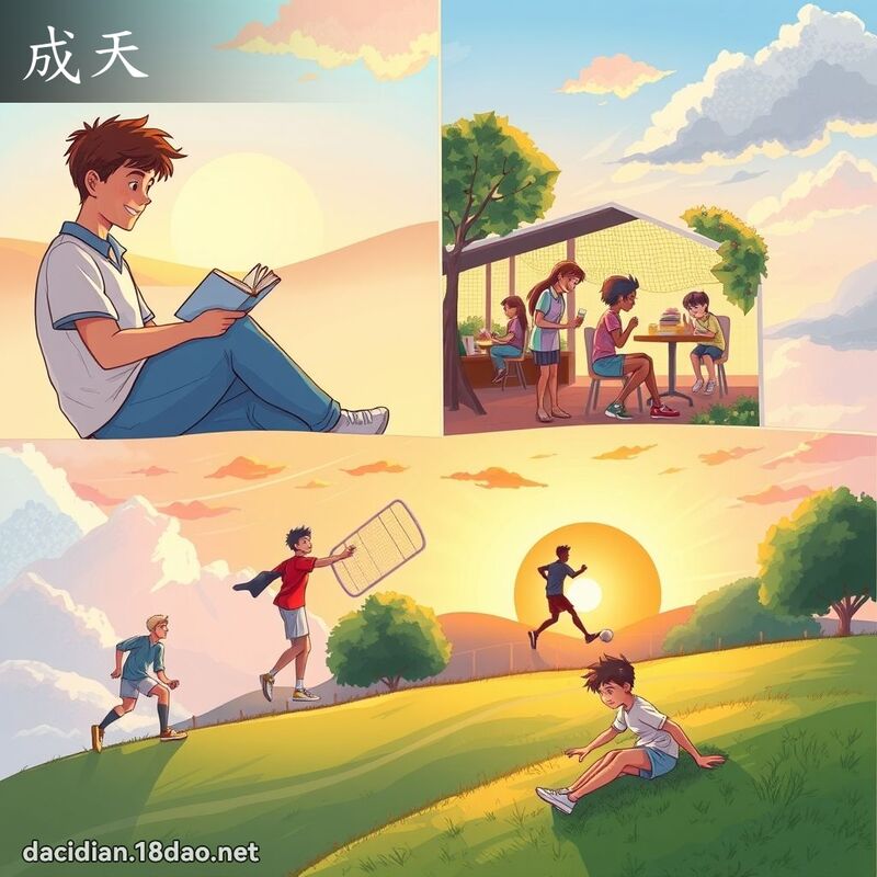 成天 - 國語大辭典配圖
