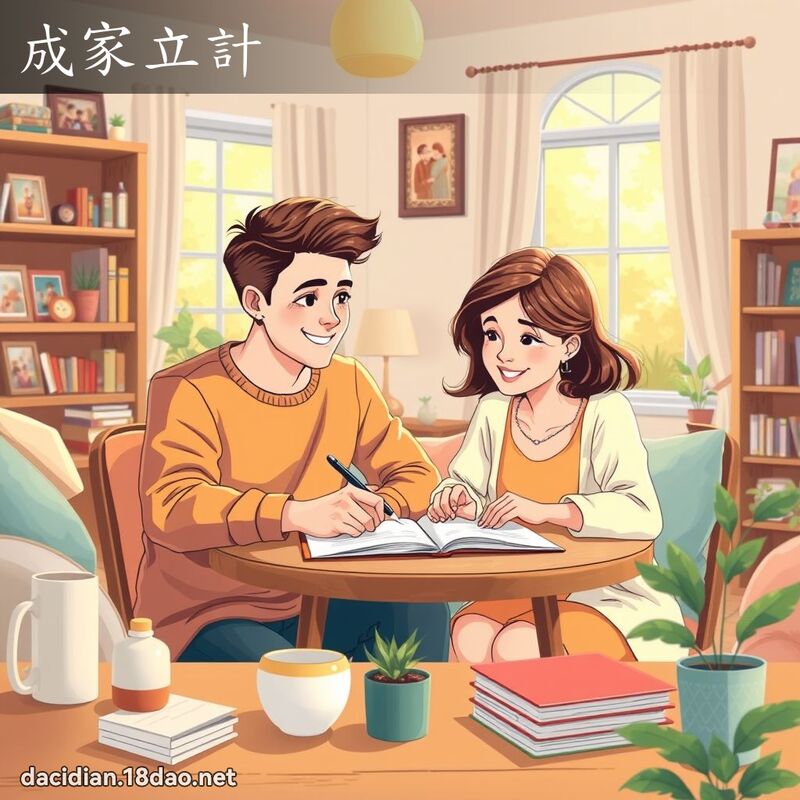 成家立計 - 國語大辭典配圖
