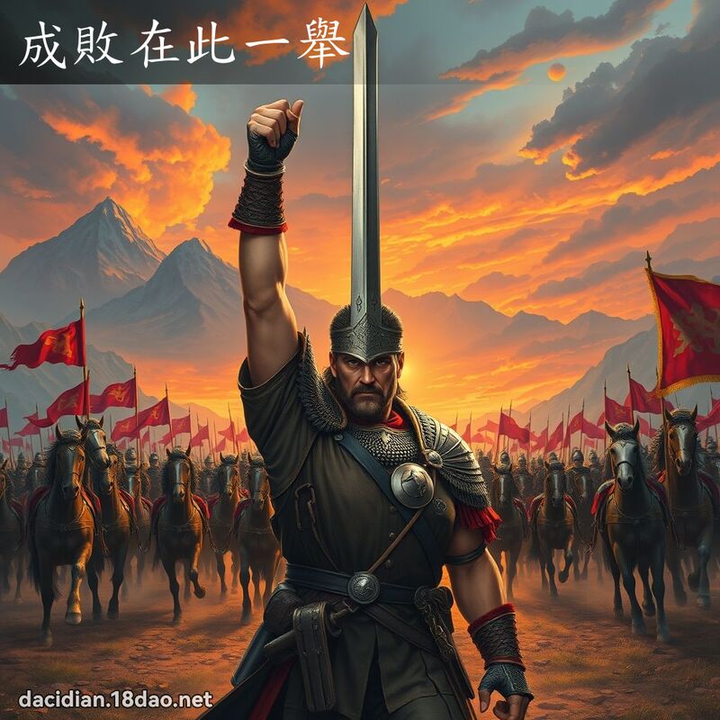 成敗在此一舉 - 國語大辭典配圖